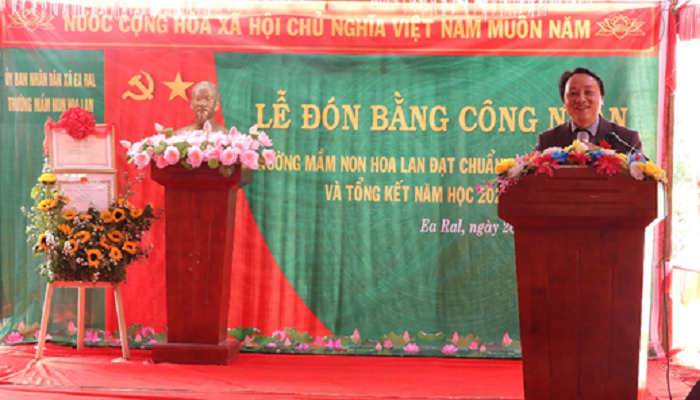 truong Mam non Hoa Lan xa ea ral don bang dat chuan QG 3